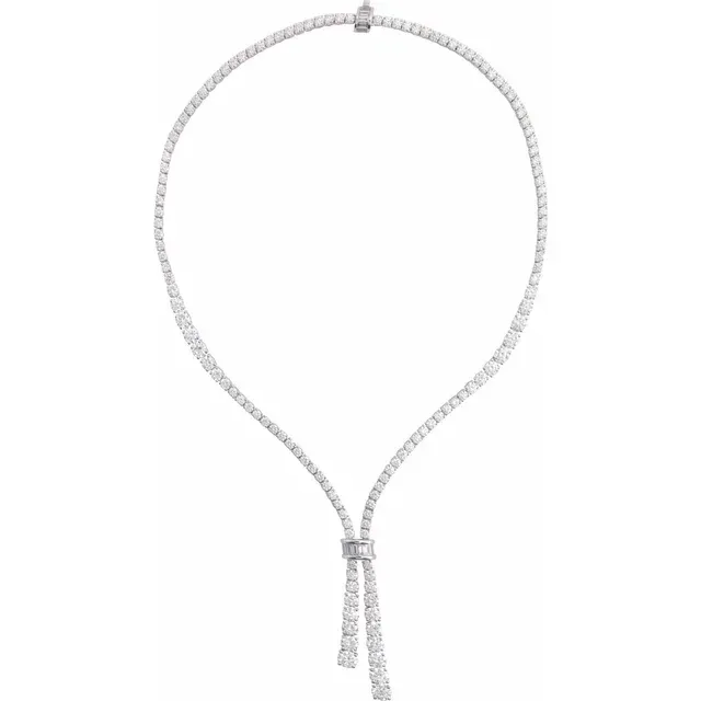 14K White Gold 26 1/5 CTW Lab-Grown Diamond 20" Necklace