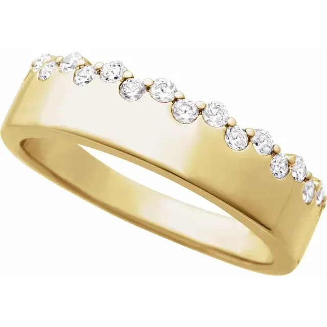 14K Yellow Gold 1/3 CTW Natural Diamond Ring