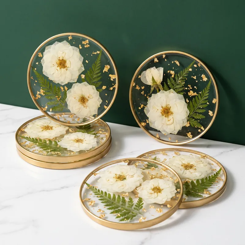 Untersetzer-Set Goldrand