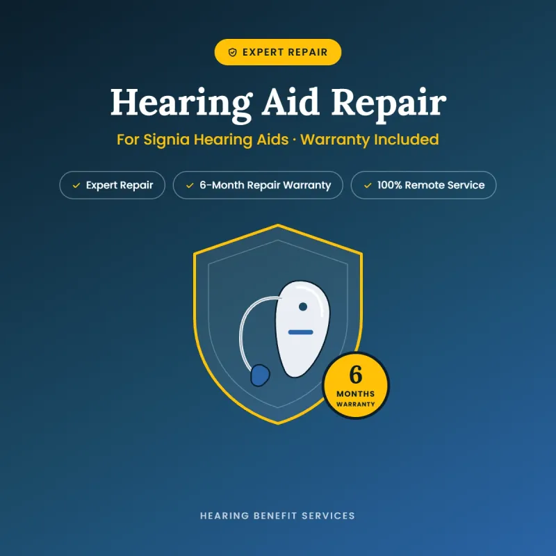 Signia Hearing Aid Repair – Includes 6-Month Repair Warranty