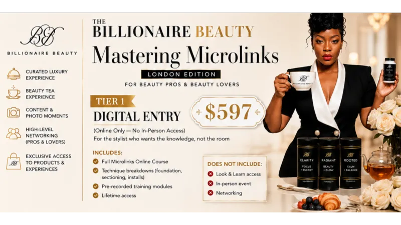 Billionaire Beauty Masterclass (London Edition) - Digital Entry