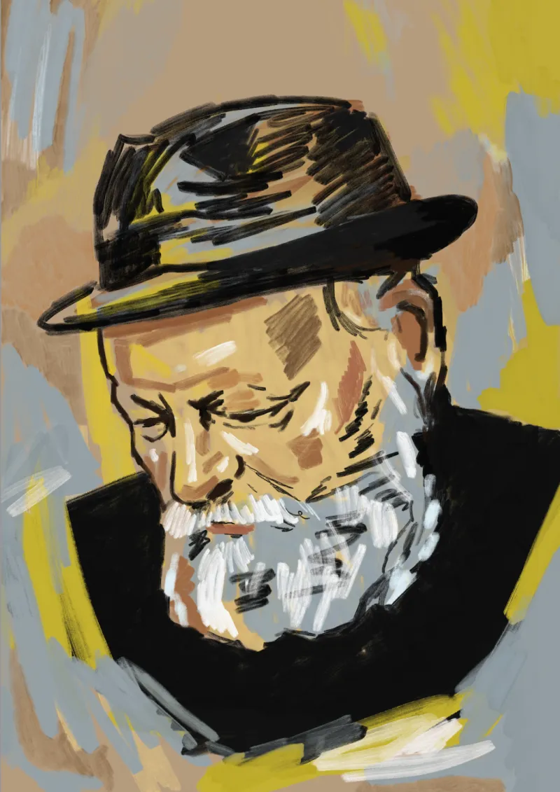 The Lubavitcher Rebbe – Quiet Contemplation