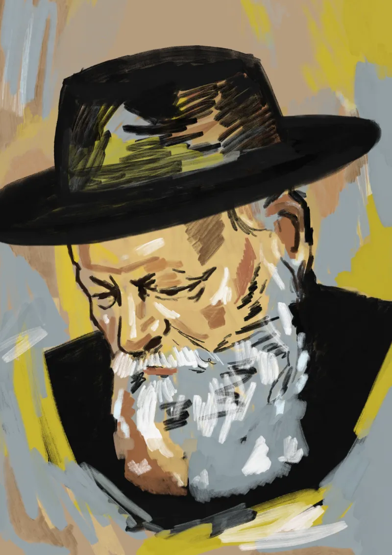 The Lubavitcher Rebbe – Quiet Contemplation