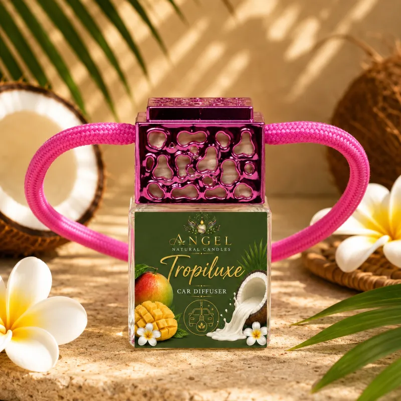 Car Diffuser Top Pink | Luxury Tropical Car Air Freshener