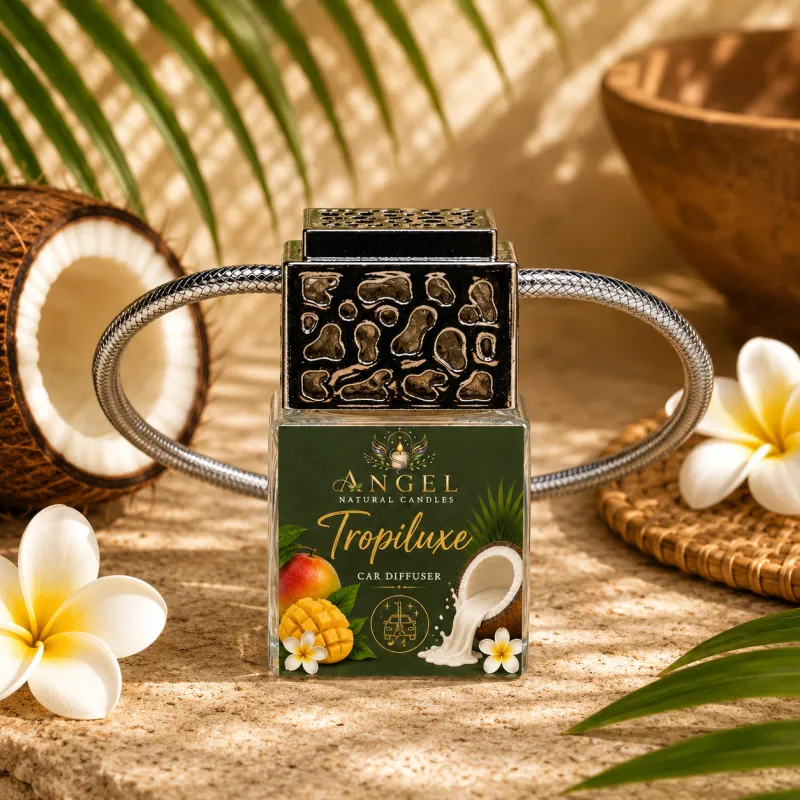 Car Diffuser Top Silver | Luxury Tropical Car Air Freshener