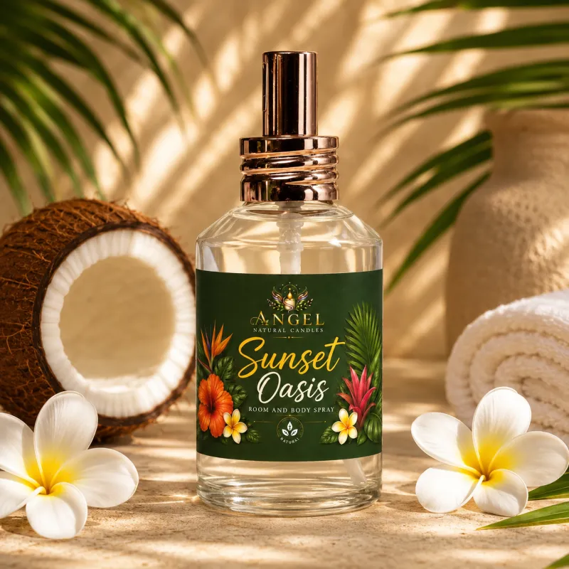 Sunset Oasis Room and Body Spray 4 Oz | Tropical Sunset Fragrance Mist