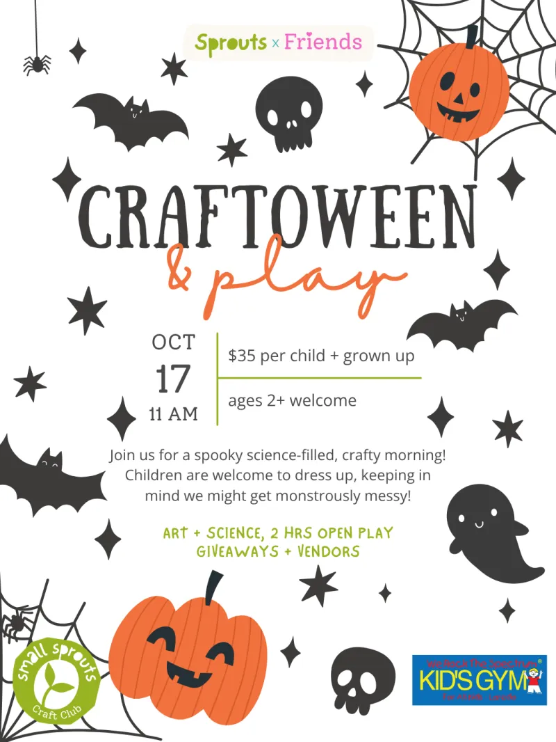 Craftoween 🎃 Kids Create & Play Event