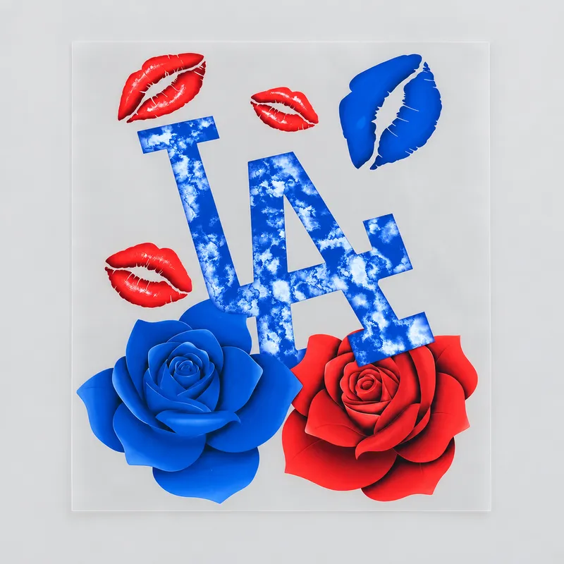 LA Roses & Kisses — DTF Transfer Only