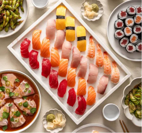 Sushi at Umiya