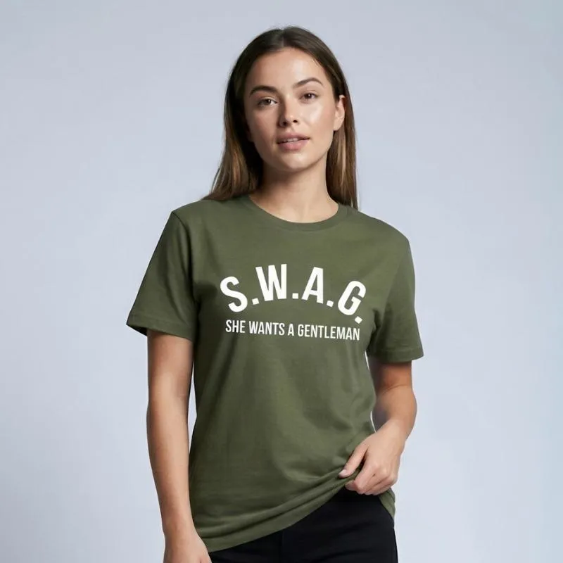 S.W.A.G. Gentleman Women’s T Shirt - Olive