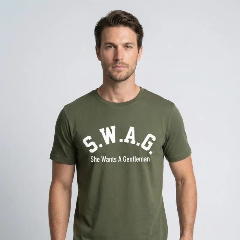 S.W.A.G. Gentleman T Shirt - Olive