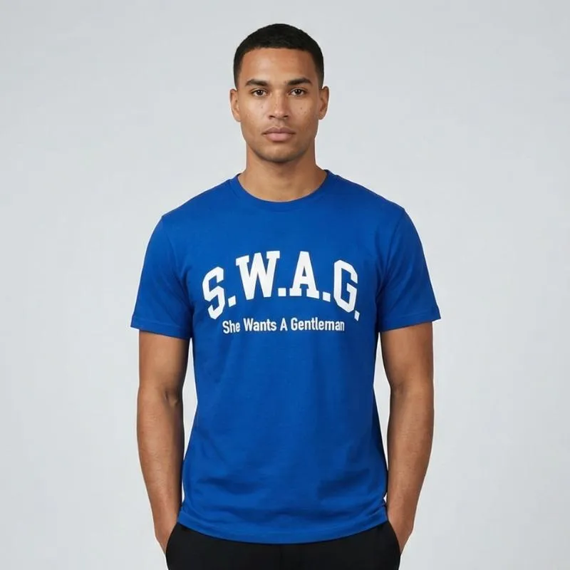 S.W.A.G. Gentleman T Shirt - Blue