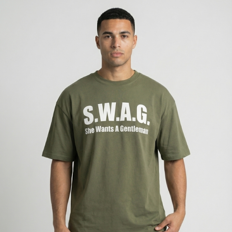 S.W.A.G. Gentleman Oversized Tee - Olive