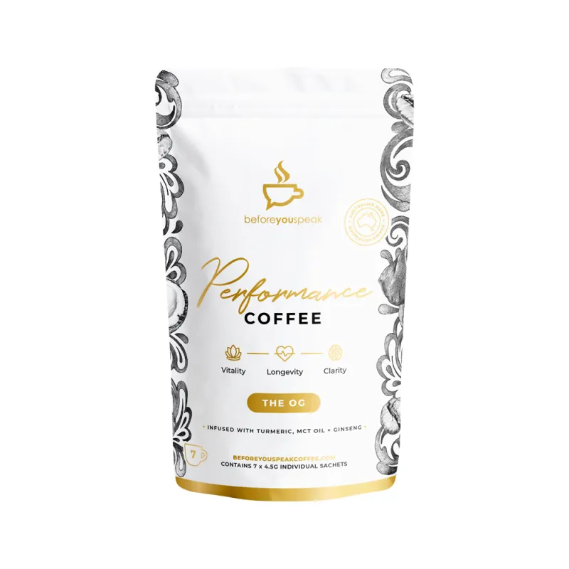 Before You Speak Performance Coffee 🧡