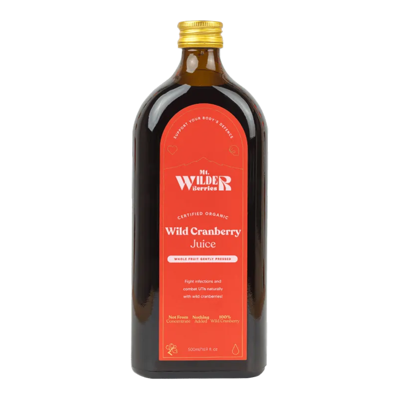 Mt. Wilder Berries Wild Cranberry Juice 🧡