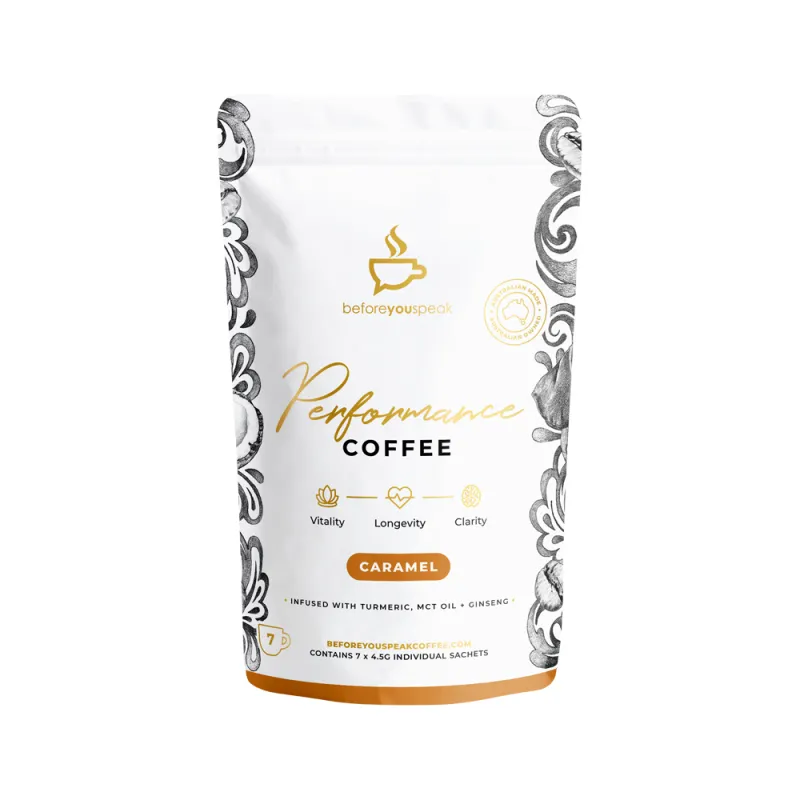 Before You Speak Performance Coffee 🧡