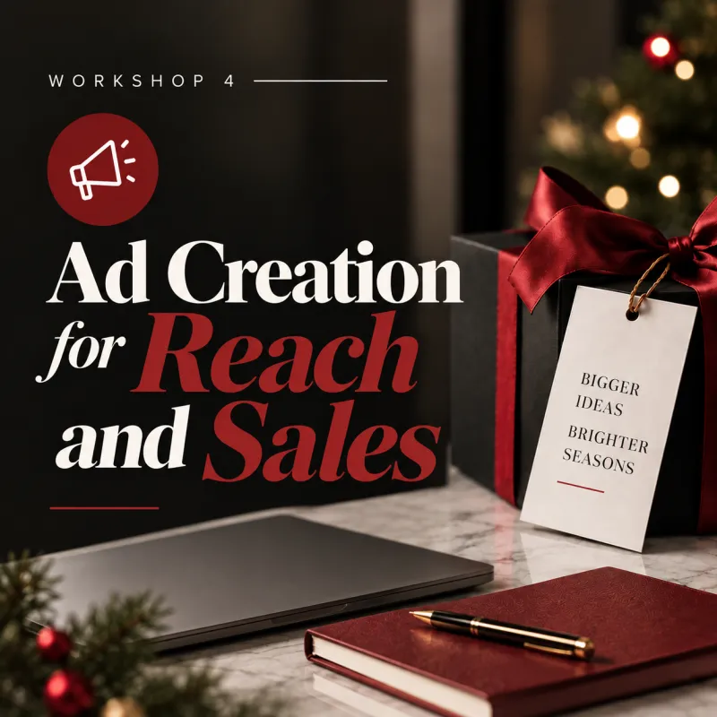 Oct 26th Workshop: Ad Creation for Reach and Sales