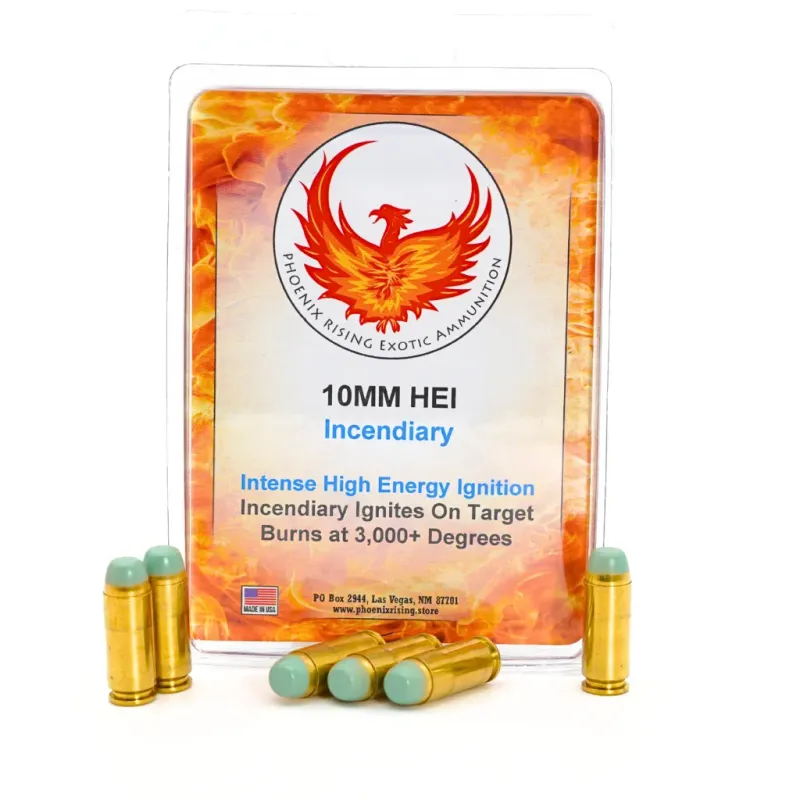 10MM HEI Incendiary Rounds 6 Pack