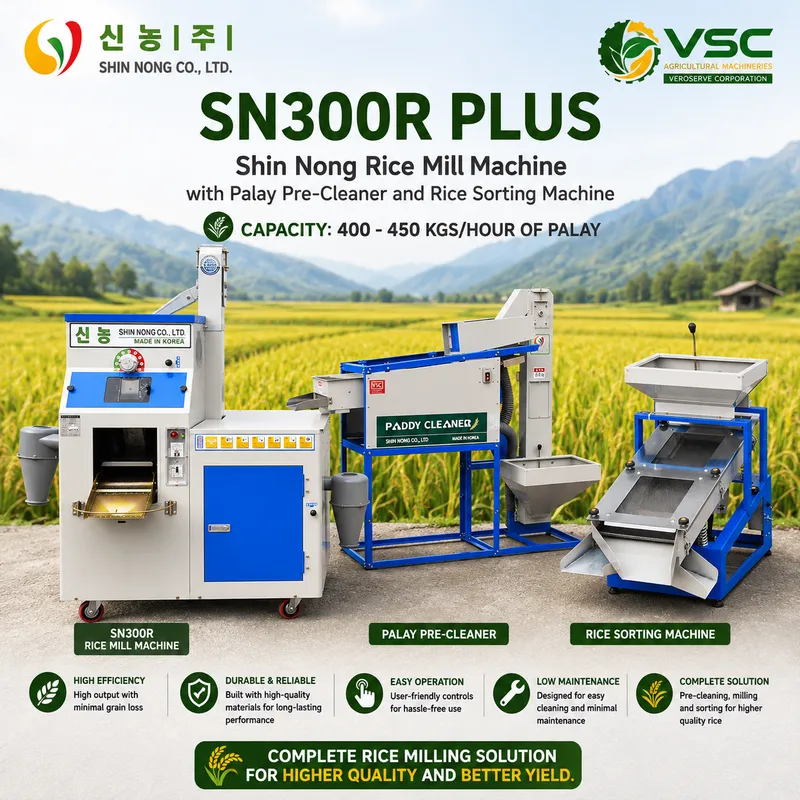 SHIN NONG RICE MILL MACHINES - SN300R PLUS 
