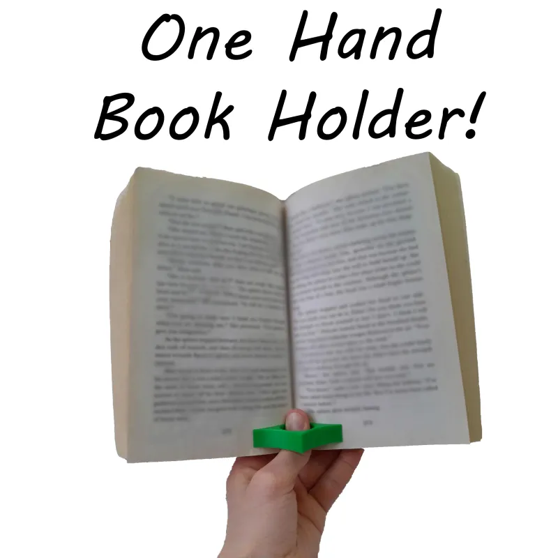 One hand book holder