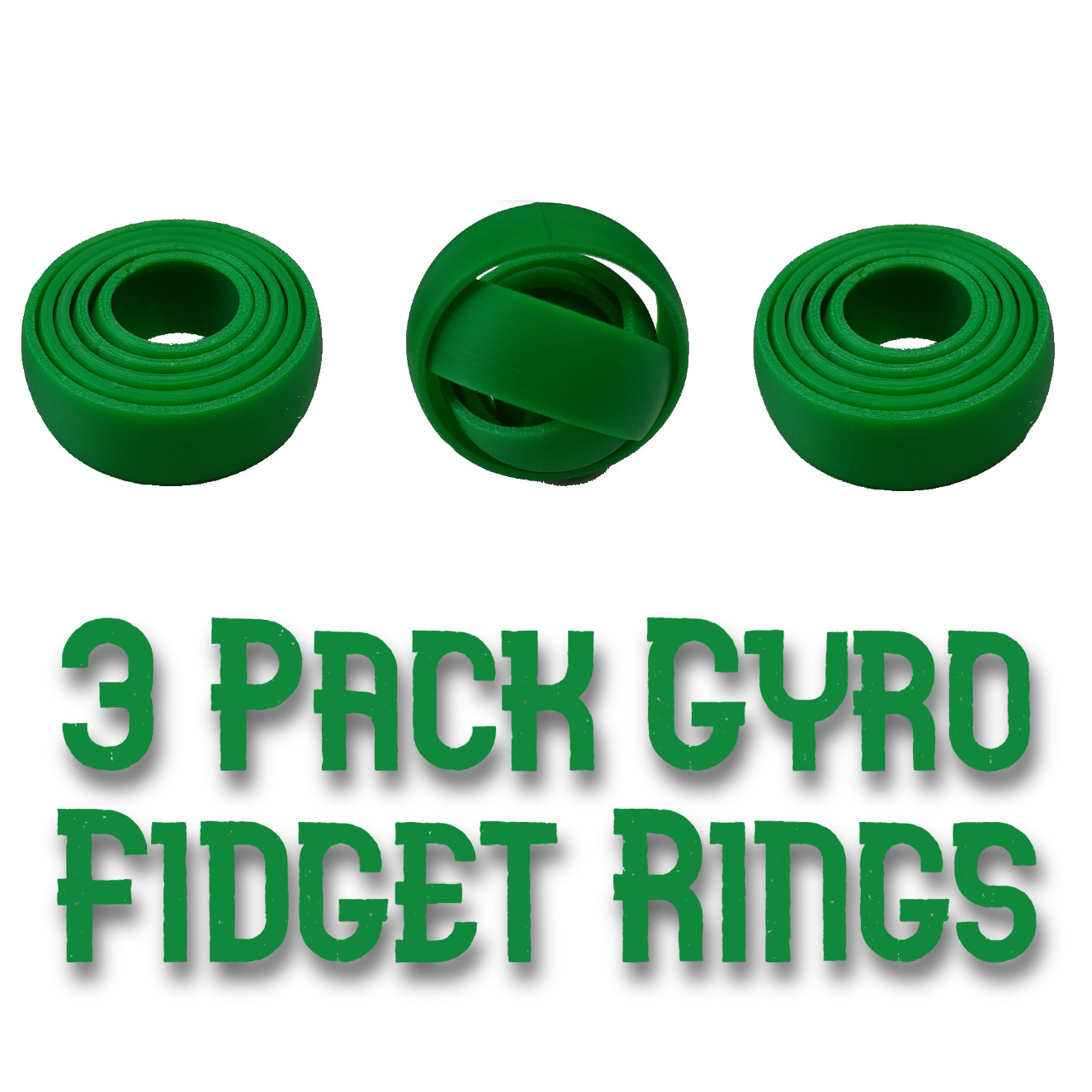 3-Pack Gyro Fidget Rings