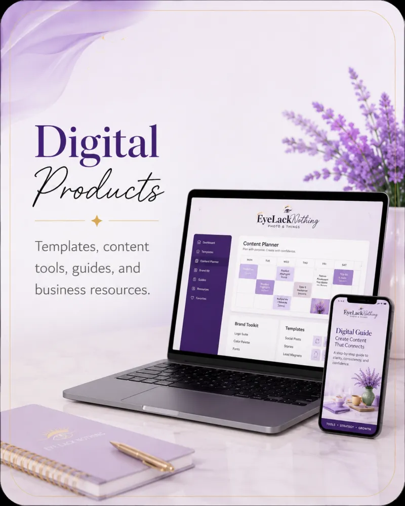DIGITAL PRODUCTS-TEMPLATES, CONTENT TOOLS, GUIDES, AND BUSINESS RESOURCES.