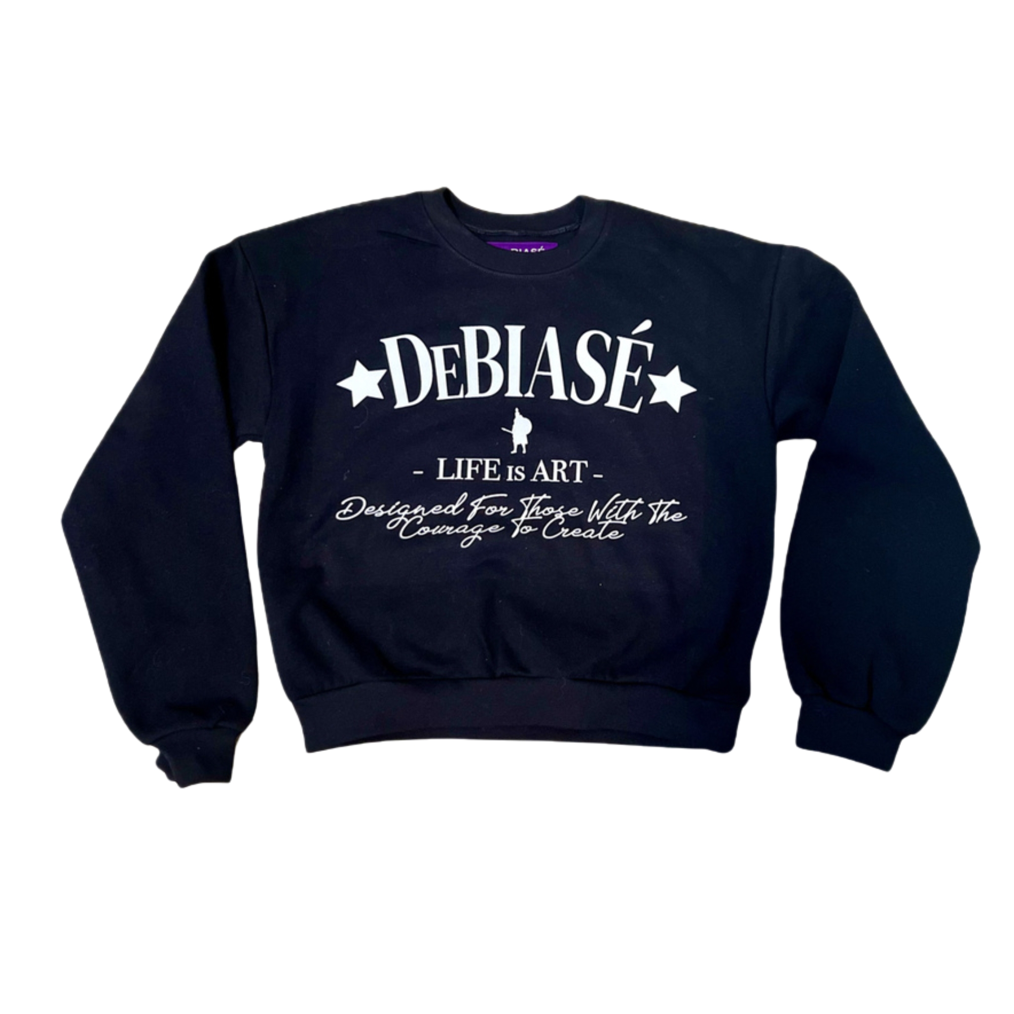 DeBiasé Women's “Life is Art” Crewneck
