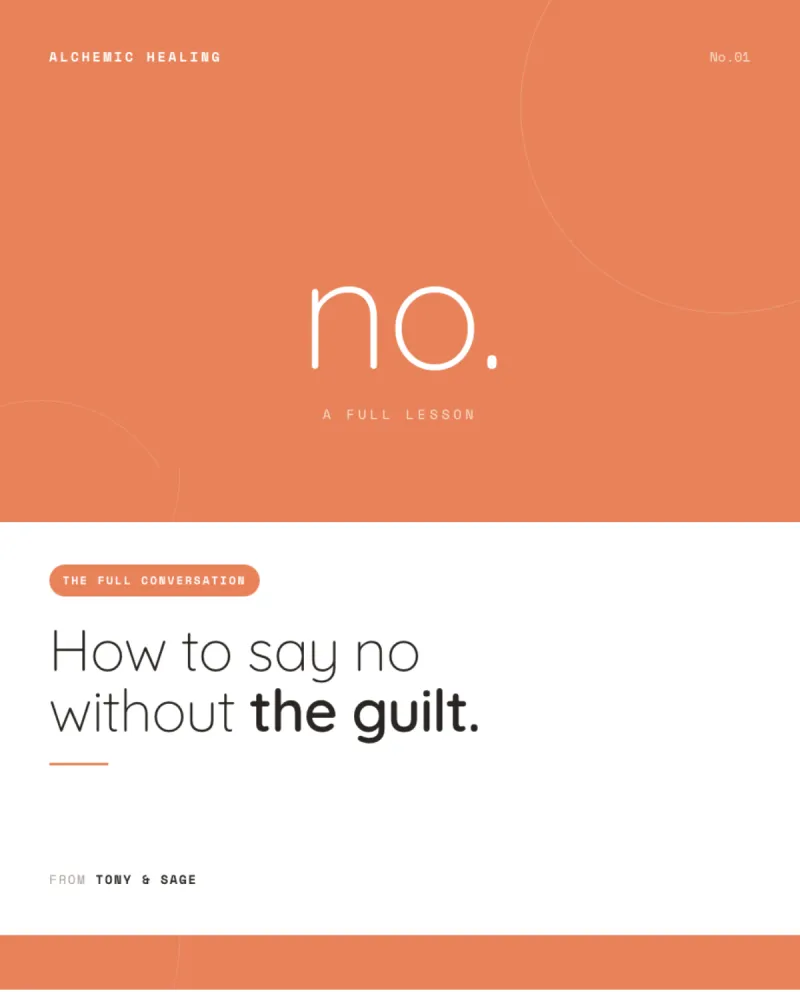 How to Say No Without the Guilt: Full Conversation