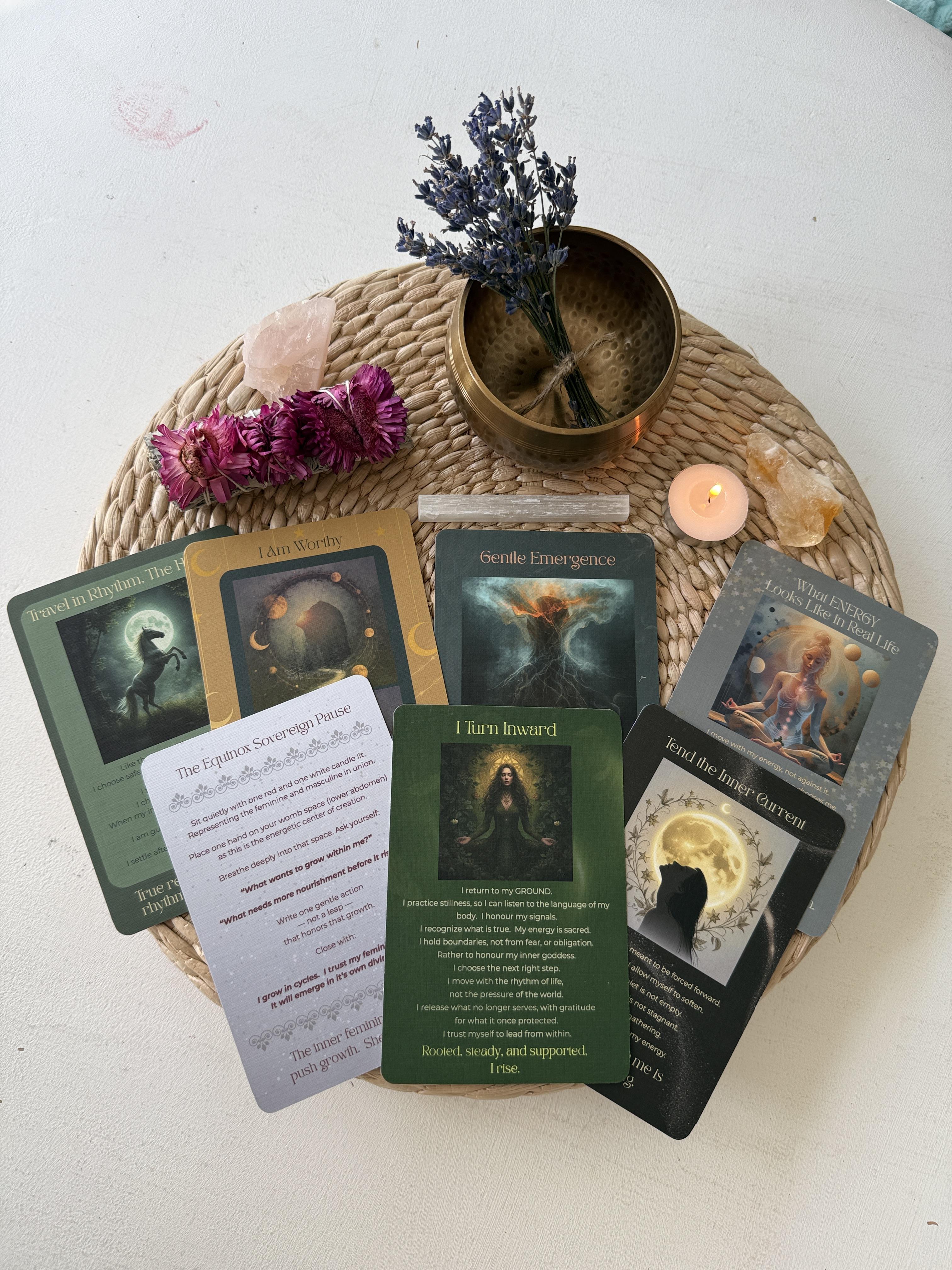 Oracle Card Deck - Sacred Energy (Physical cards) - DONATION TO GIRLS MATTER $5/purchase
