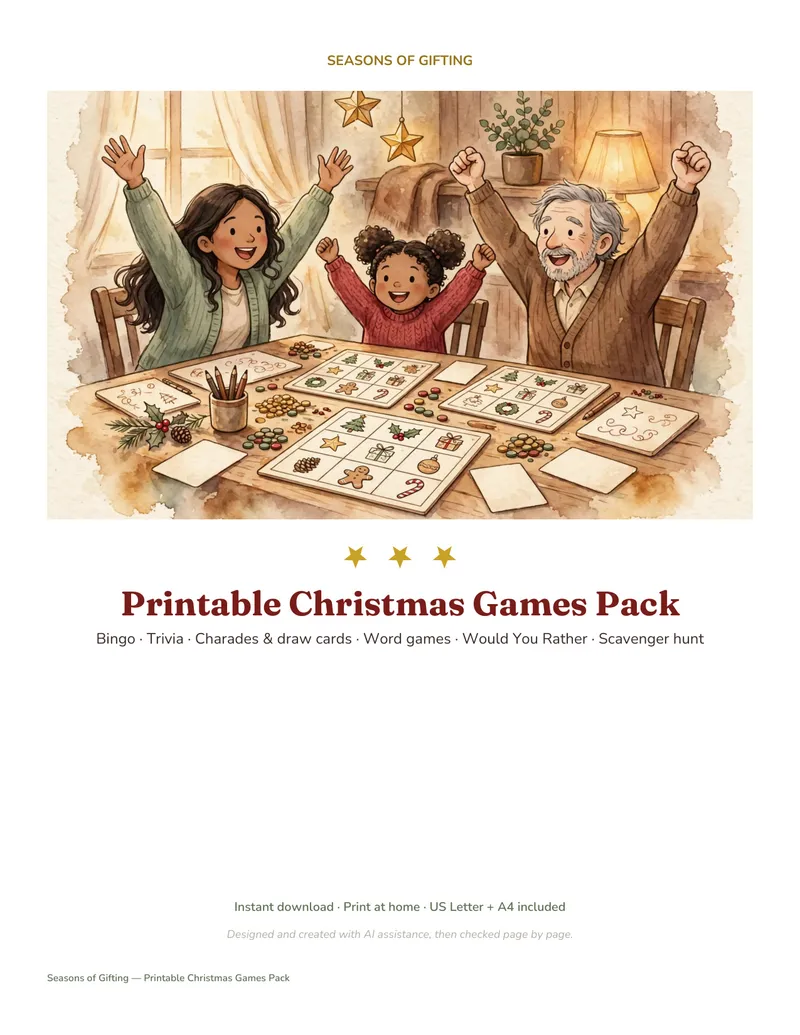 Printable Christmas Games Pack