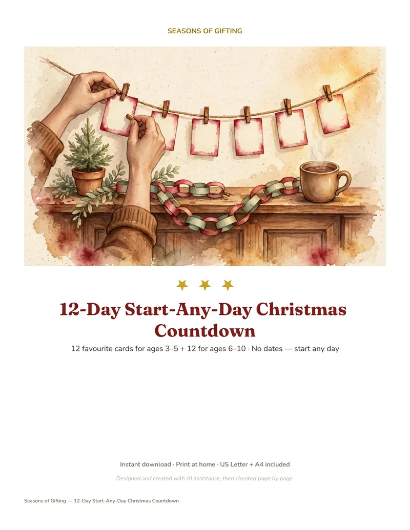 12-Day Start-Any-Day Christmas Countdown