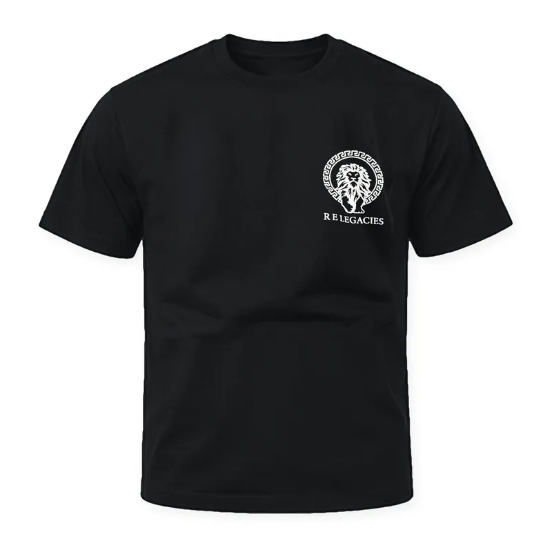 T-Shirt Hombre · Negro con Logo Blanco
