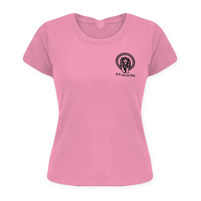 Blusa Mujer · Rosado con Logo Negro
