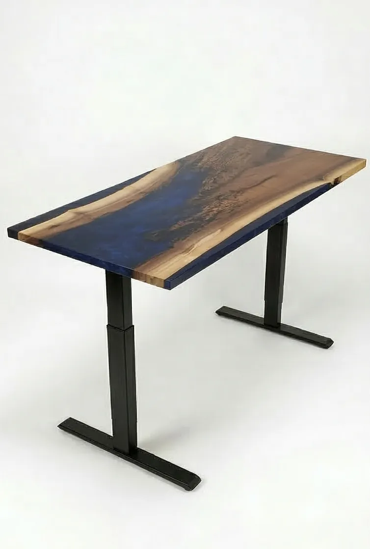 Bureau | Deep Sea | Noyer | Époxy 24X48