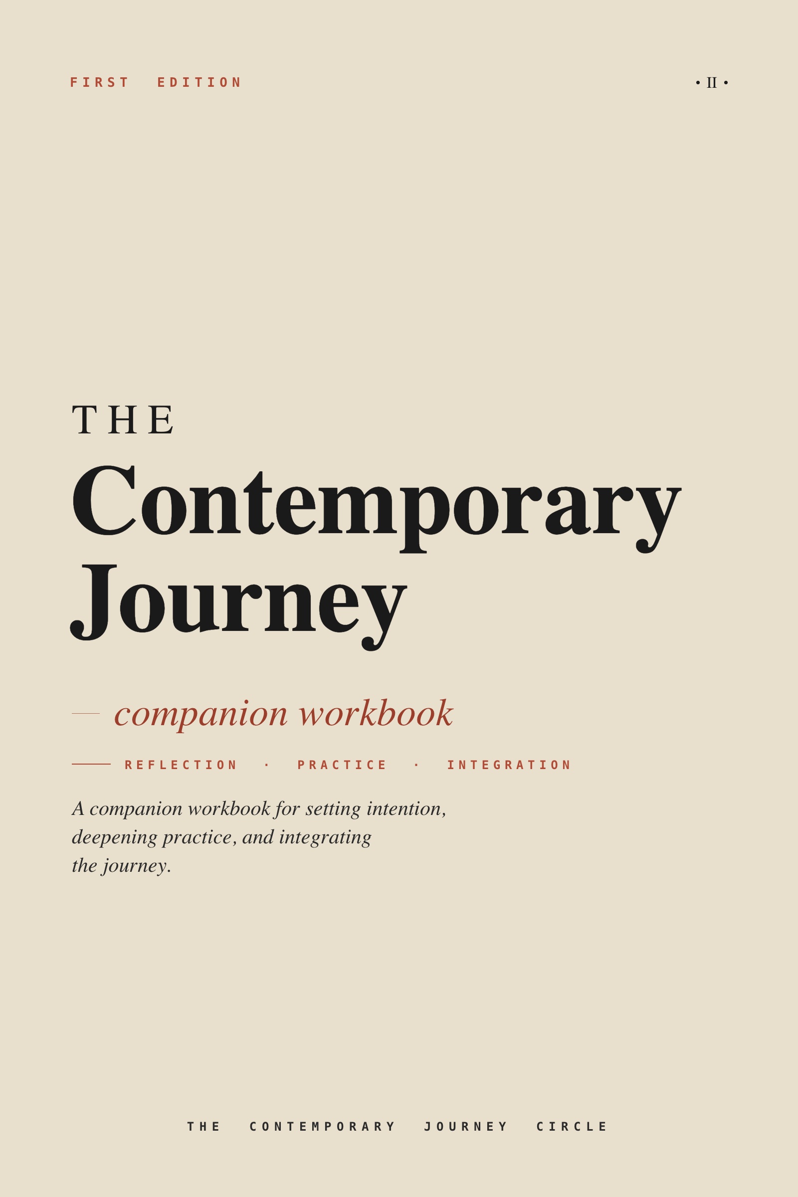 The Contemporary Journey Workbook — Printable PDF