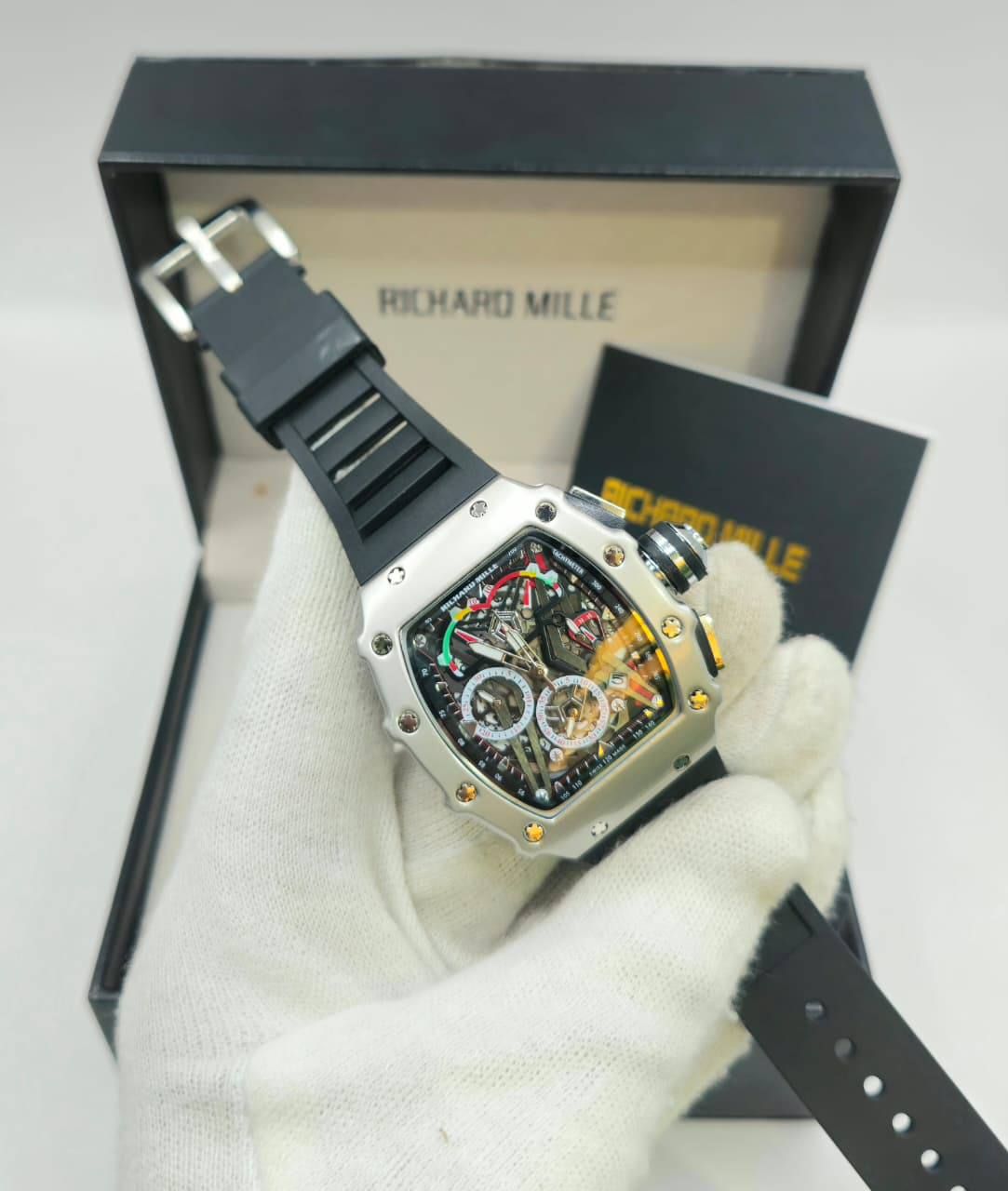 Richard Mille-Inspired Premium Skeleton Mechanical Sports Watch (Master Copy) | D-E13