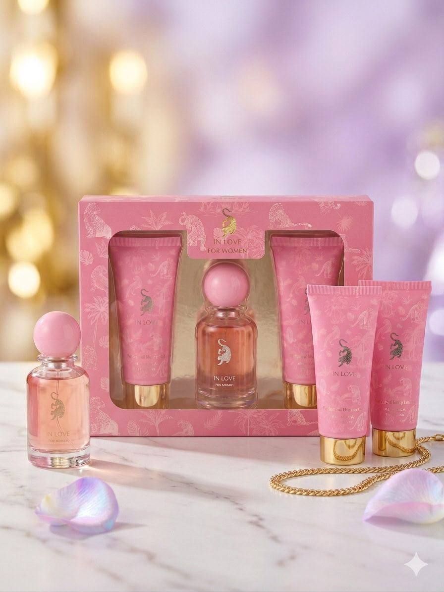 طقم عناية وعطر نسائي متكامل في الإمارات – انتعاش ونعومة حريرية تثبت طوال اليوم | D-A41