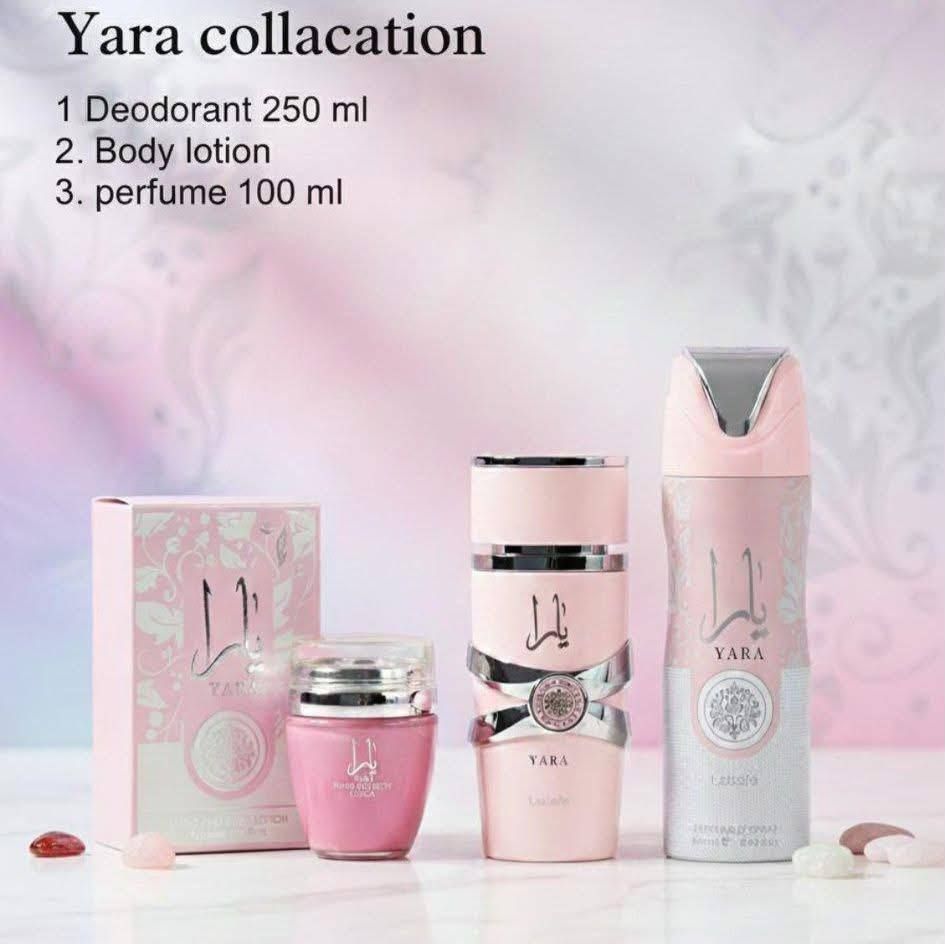 مجموعة يارا للعناية والعطور – 3 قطع | D-A41