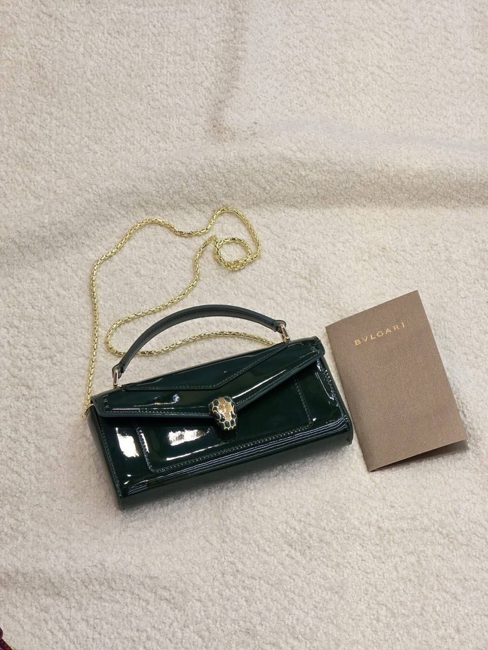 Bulgari Luxury Snake Head Handbag | Elegance & Style | UAE | D-E56