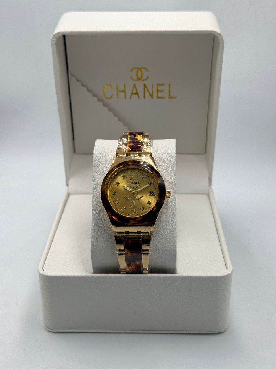 Chanel-Inspired Modern Ceramic & Gold Toned Sport-Chic Watch (Premium Quality) | D-E59