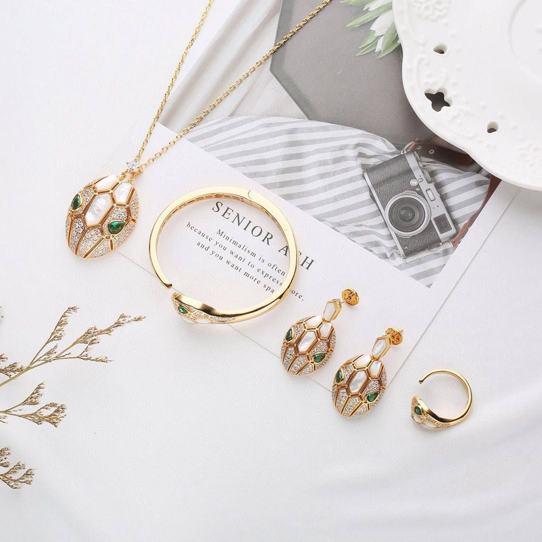 Bulgari High Master Complete Jewelry Set | Earrings, Necklace, Ring, Bracelet | UAE | D-E56