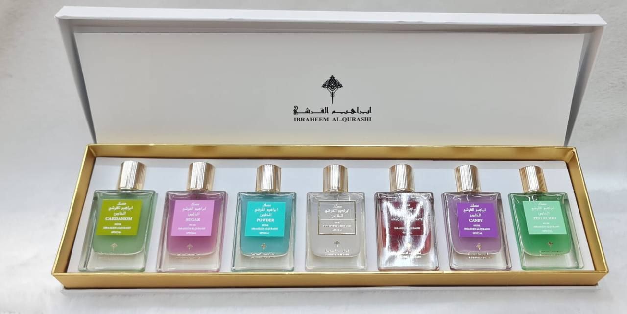 Ibraheem Al Qurashi Luxury Musk Set – Royal Fragrance Assortment in the UAE | D-E41