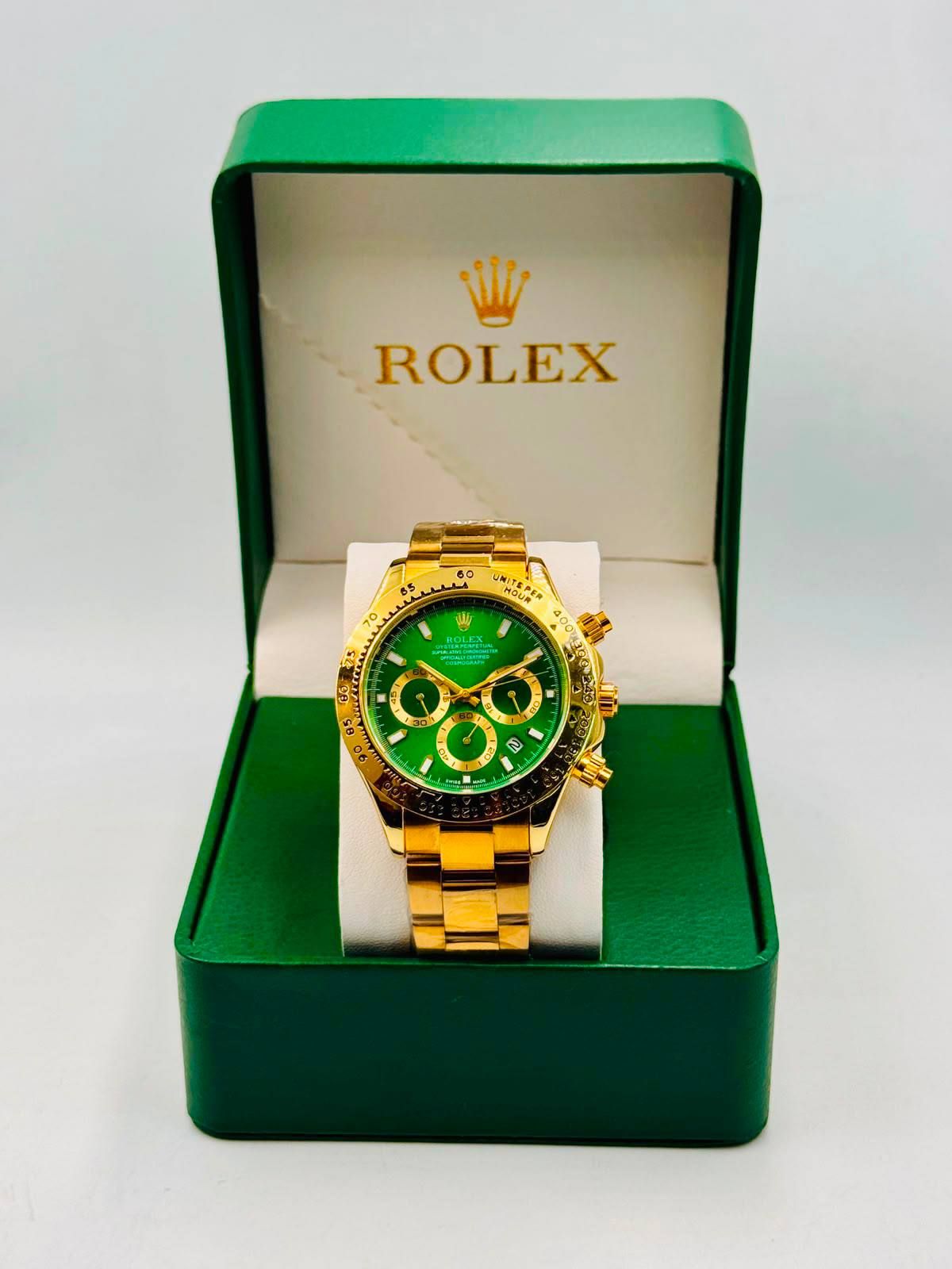 Luxury Chronograph Watch – Rolex-Inspired Classic Design (Premium Copy 1) | D-E01