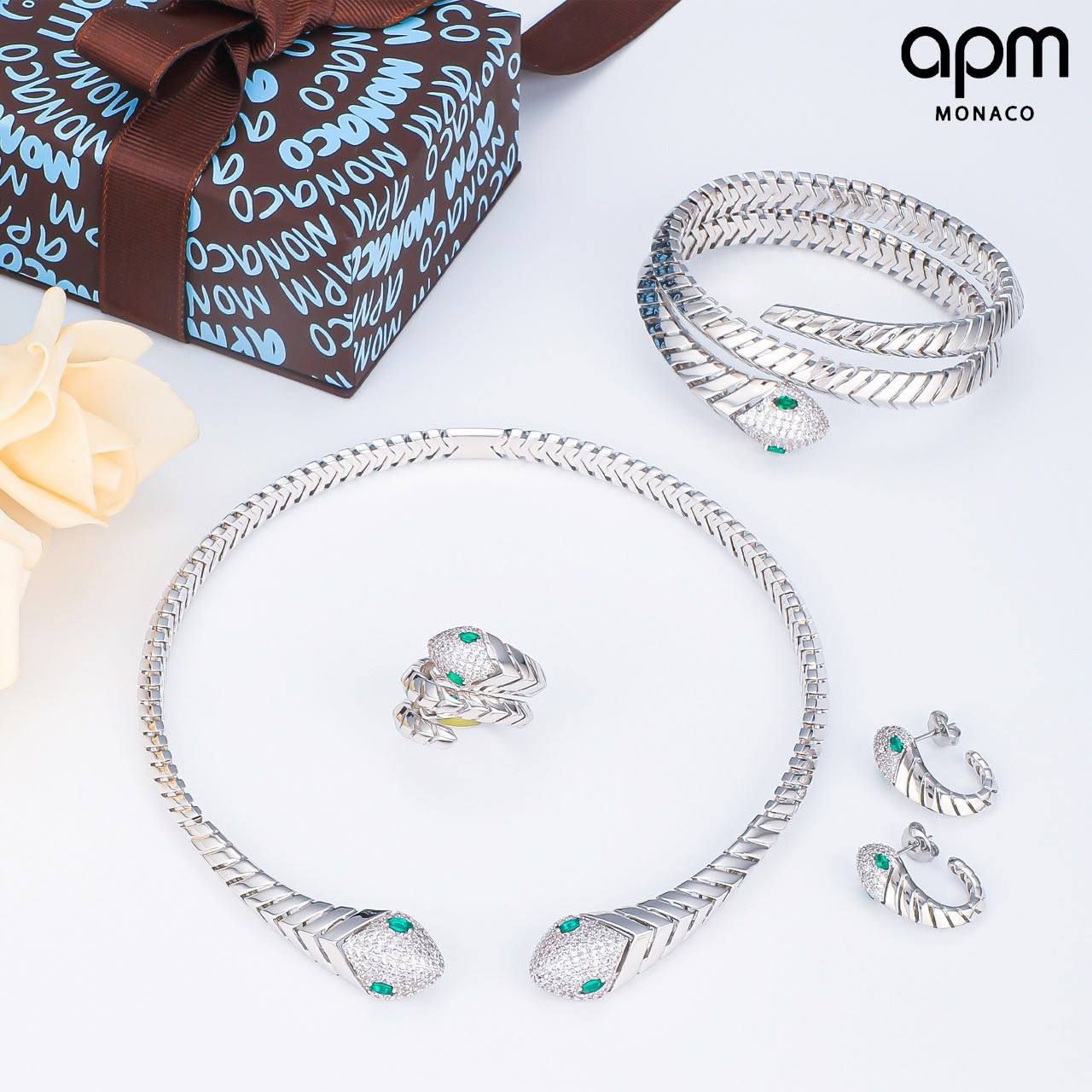 APM Monaco Super Master Luxury Jewelry Set | Designer Accessories UAE | D-E56