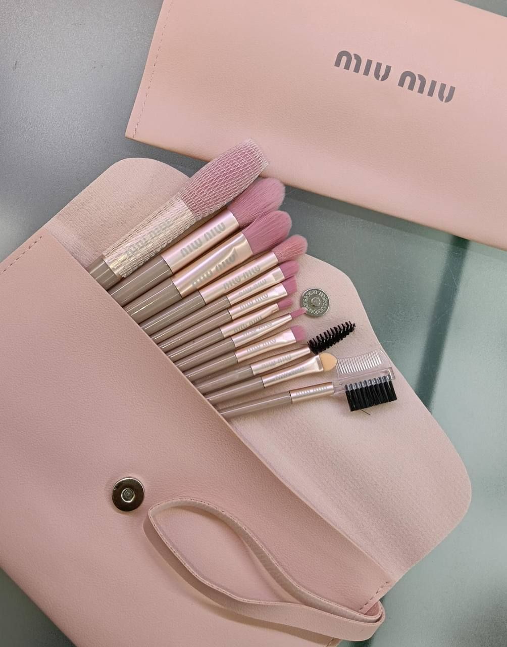 Miu Miu Luxury Makeup Brush Set | Professional Precision & Elegant Design 🌸✨ | D-E60