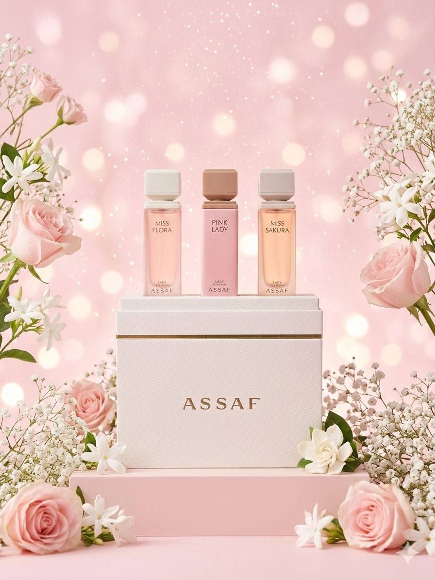 ASSAF Lady Fragrance Luxury Trio Set - The Ultimate Gift Box | D-E41