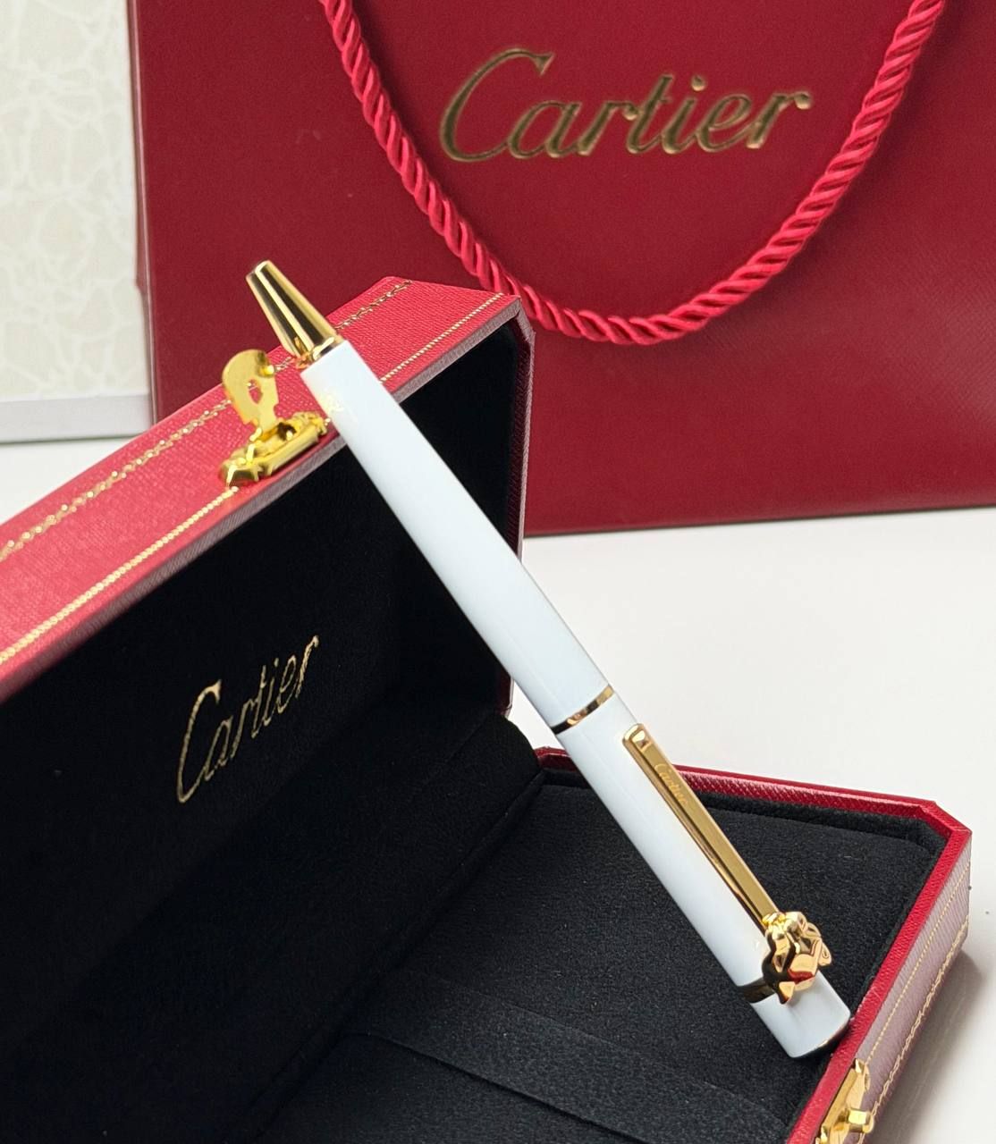 Cartier White Super Master Luxury Pen | Elegance & Style | UAE | D-E56