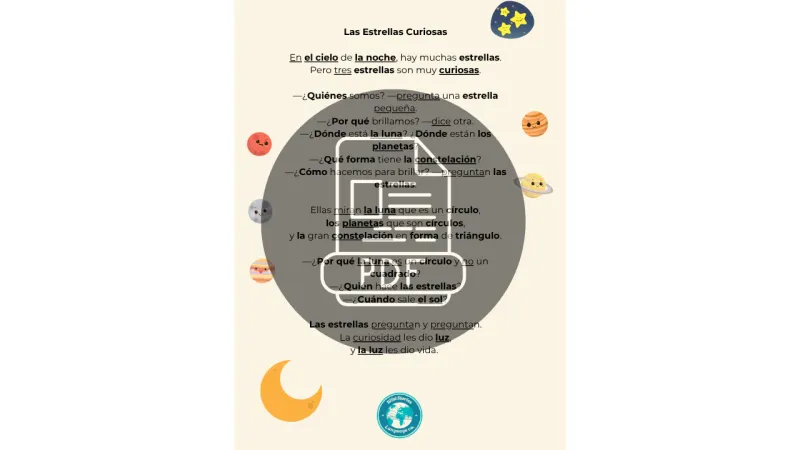 Las Estrellas Curiosas - bilingual ebook