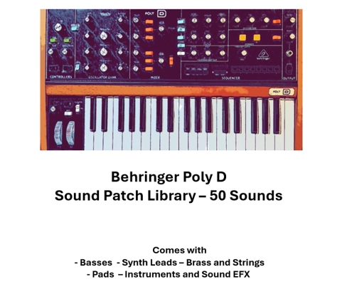 Behringer Poly D Sound Patch Library - 50 Sounds