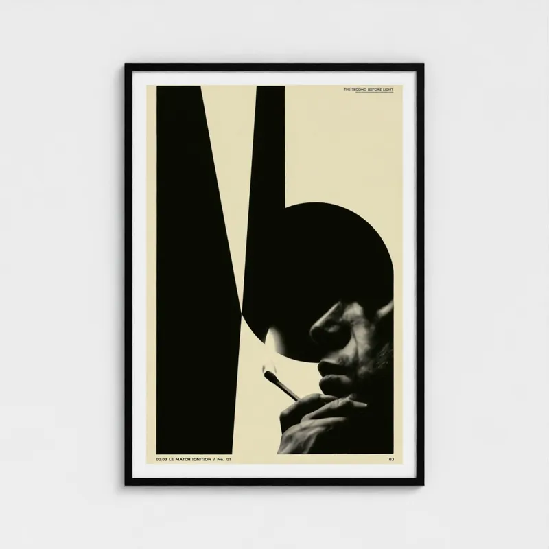 LE MATCH IGNITION — Mid-Century Modern Matchstick Wall Art